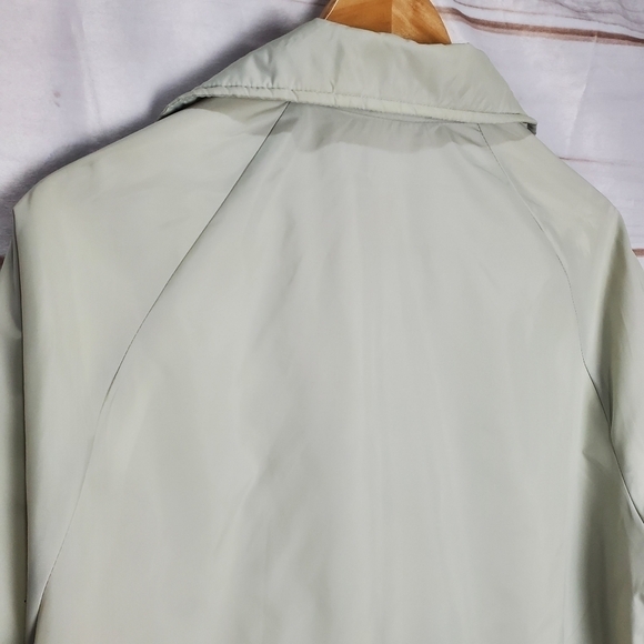 Vintage 80s Light Gray Snap Button Collar Lined Coaches Jacket Size XL - Picture 7 of 9